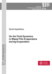 On the Fluid Dynamics in Wiped Film Evaporators during Evaporation