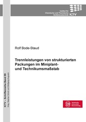 Trennleistungen von strukturierten Packungen im Miniplant- und Technikumsmaßstab
