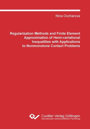 Regularization Methods and Finite Element Approximation of Hemi-variational Inequalities with Applications to Nonmonotone Contact Problem