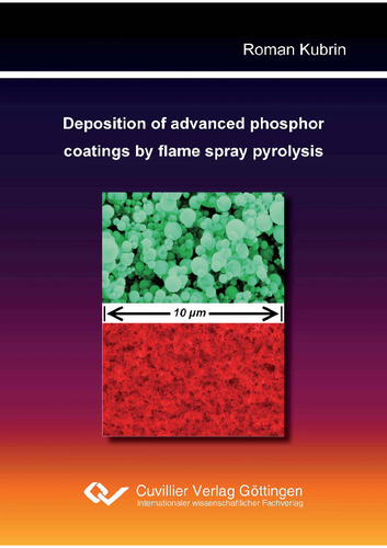 Deposition of advanced phosphor coatings by flame spray pyrolysis