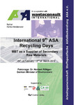 International 9th ASA Recycling Days